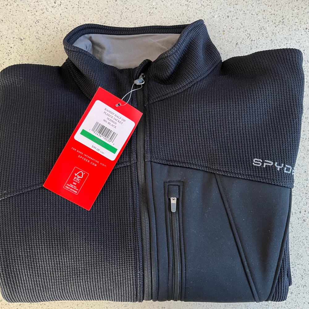 NWT Spyder Fleece Half Zip
